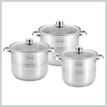 Perfect Home Levendula Set de oale emailate cu 10 piese 14227