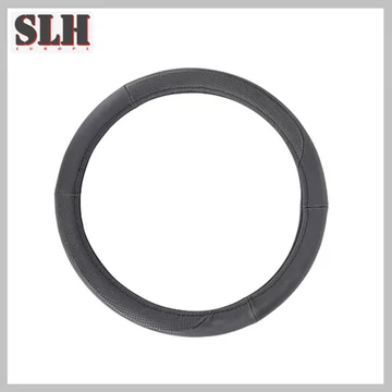 Husă volan – piele, gri, 38 cm – KV-K1014
