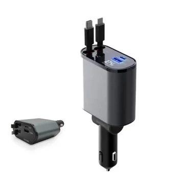 Încărcător rapid pentru brichetă auto 4 în 1, retractabil flexibil SLH1626