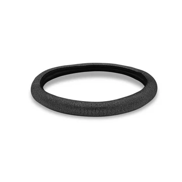 Husă pentru volan | cu strasuri | argintiu | 38 cm SLH5851