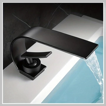 Robinet exclusiv pentru baie cu o singură pârghie, negru mat XF12449-2