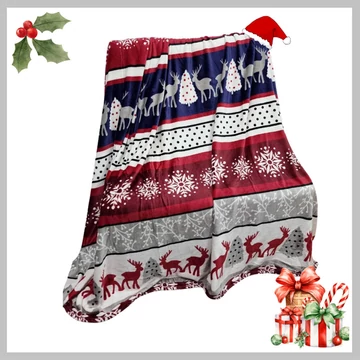 Pătură Violet din microfibră, tematică de Crăciun, 200x230 cm Violet7200x230_cm