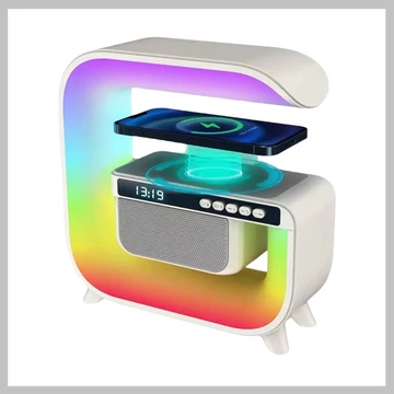 Ceas Bluetooth cu încărcare wireless și lumină RGB, model XM-G3