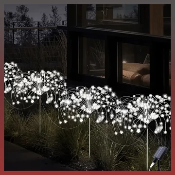 Set 4x ghirlande solare cu 320 LED-uri, lumină alb rece – VT308738-H320