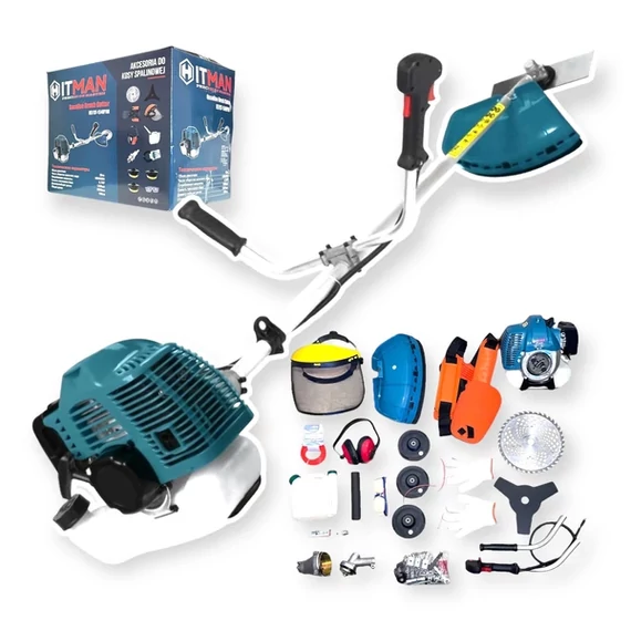 Trimmer de iarbă cu motor pe benzină Hitman, cu accesorii, HT-CT-1541PRO