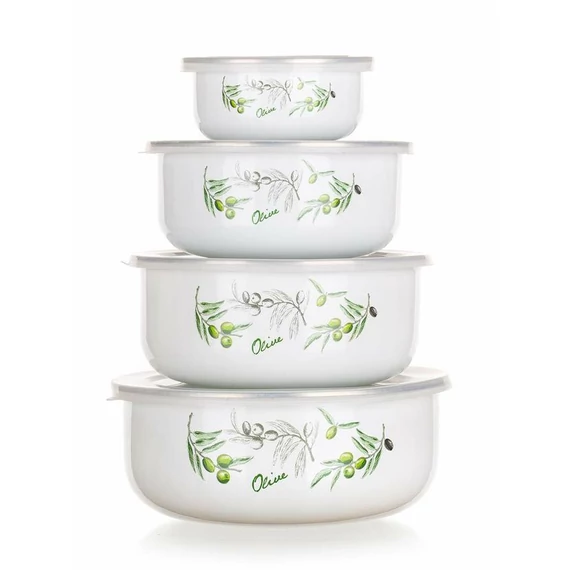 Set de boluri emailate OLIVES, 8 piese, 1320078OLIV-kk