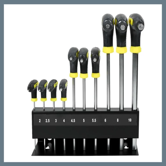 Set de chei imbus cu mâner în T, 10 piese 008047