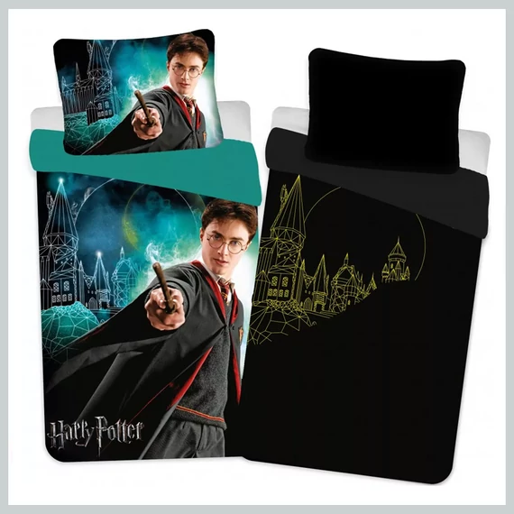 Lenjerie de pat fosforescentă Harry Potter 140×200 cm, 70×90 cm BRM005129