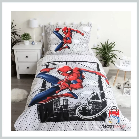Lenjerie de pat fosforescentă Spider-Man Meanwhile 140×200 cm, 70×90 cm JFK028438