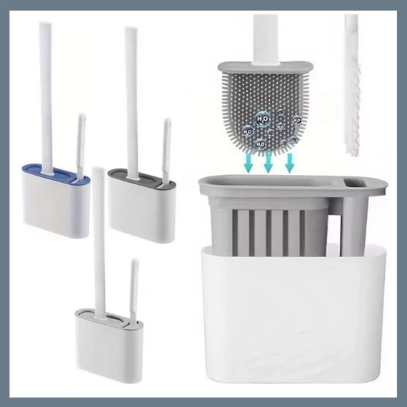 Set perie de toaletă 2 în 1 din silicon CBXJ5340