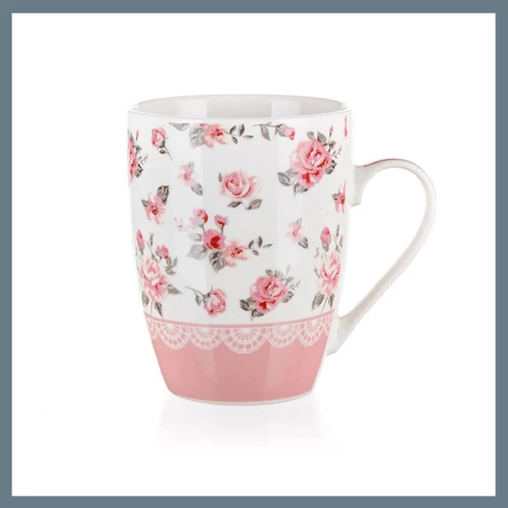 Cană BANQUET PINK FLOWER, 340 ml, roz 60221637