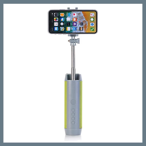 5 în 1 Mini Selfie Stick Wireless Bluetooth, Trepied, Boxă, Lanternă și Power Bank SLFB1