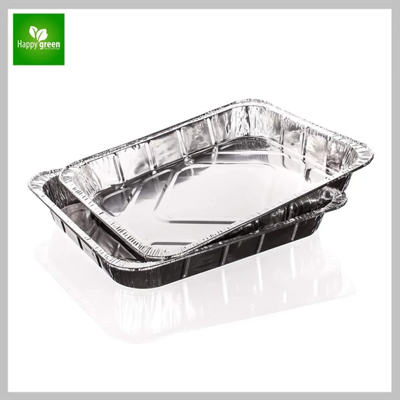 HAPPY GREEN Tavă de Grătar din Aluminiu 2,7 litri, 32 x 26 x 4,5 cm - 5012305