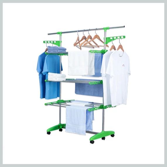 Herzberg XL suport de uscare haine verde HG-5015GRE