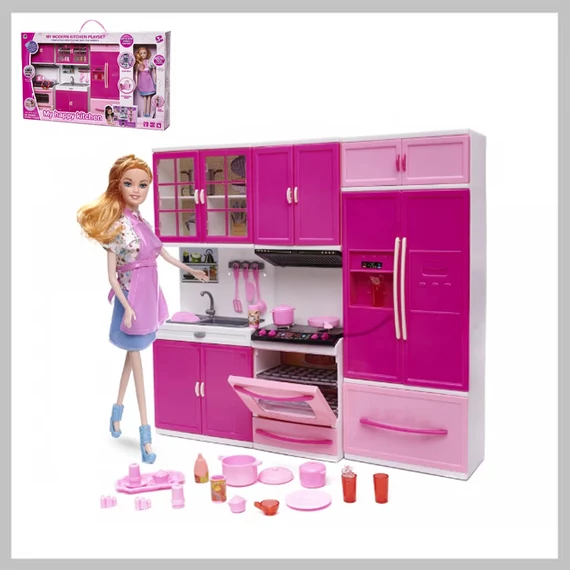 Set de joc Silvan Girl Happy Farm cu păpușă OC0958424