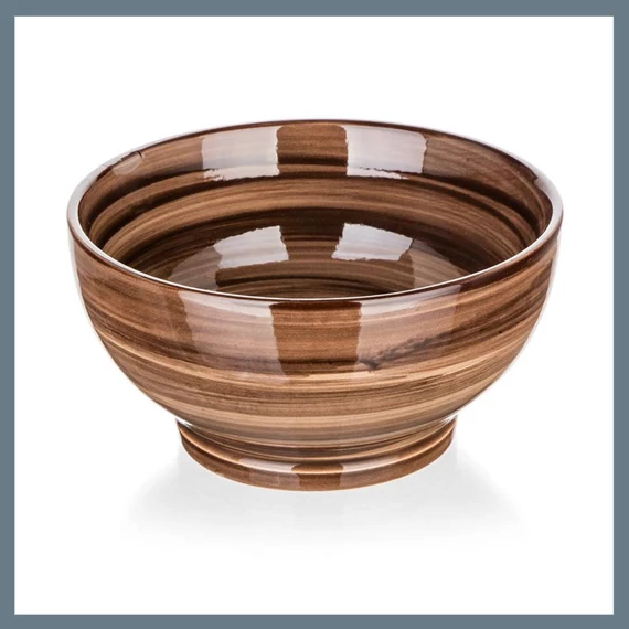 Bol ceramic BANQUET PALAS, 14,3 cm, maro 60322819