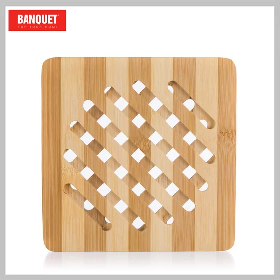 Suport din bambus BANQUET BRILLANTE, 18 x 18 x 1 cm – 27061457