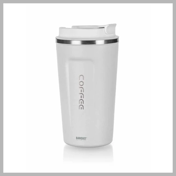 BANQUET Cană termos 450 ml, alb 48788561