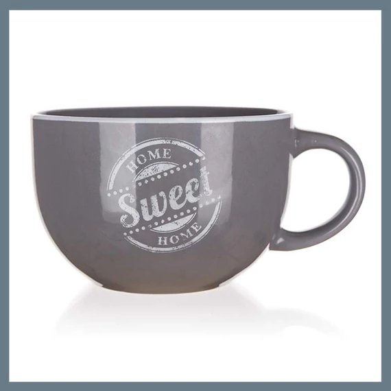 BANQUET Cana jumbo din ceramică SWEET HOME 730 ml, gri 60337158
