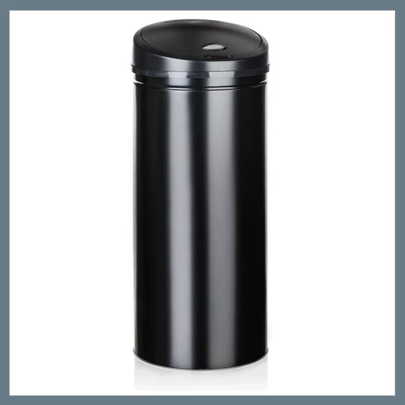 BRILANZ SENZO coș de gunoi de 60 l, fără atingere, rotund, negru 48861041