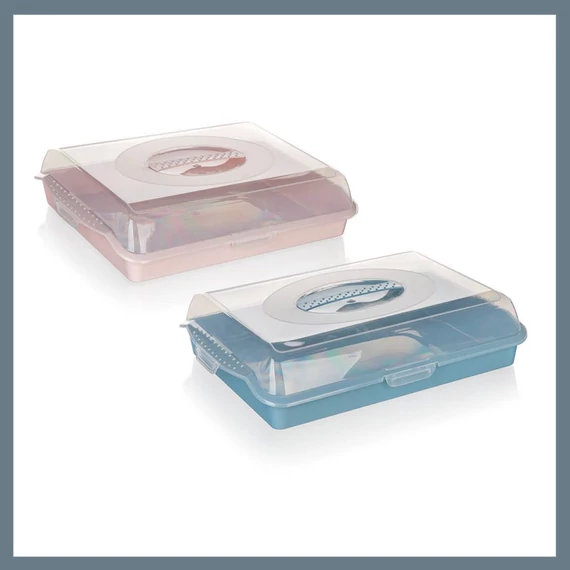 Tavă din plastic cu capac BANQUET CULINARIA, 45 x 35 x 10,5 cm, culori diverse 55079081