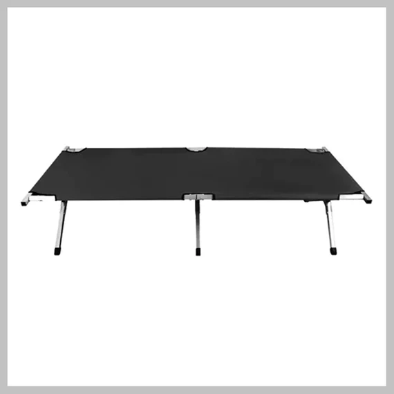 Pat de camping, negru, 189 x 70 x 43 cm, capacitate 110 kg 00023190
