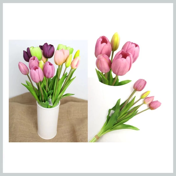 Buchet de lalele, 5 fire, 40 cm 99247/KAL-363