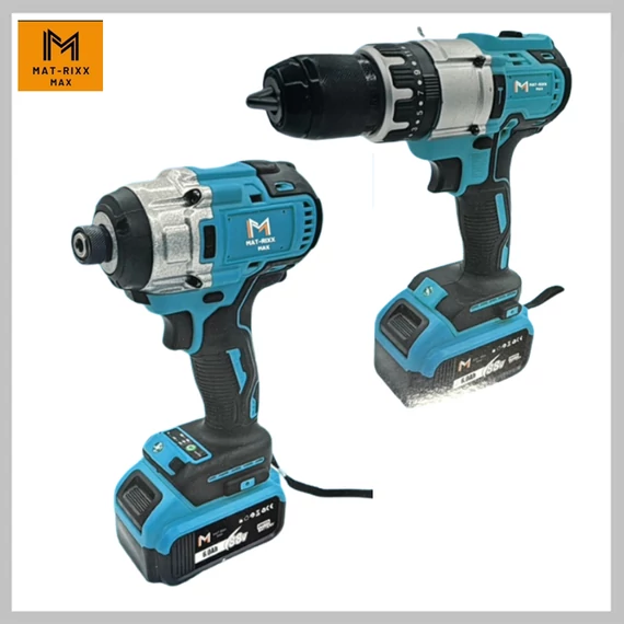 MAT-RIXX MAX 88V Set de 2 scule – Bormașină și Șurubelniță cu impact – MTX-88COM