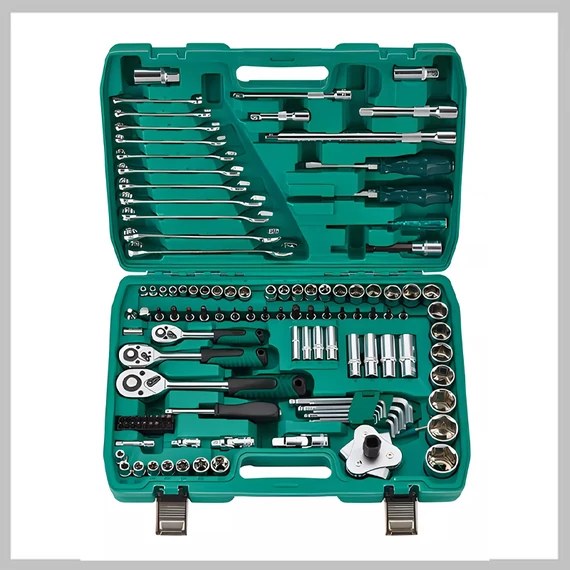 NEW Tools Set de 121 piese – Tubulare și unelte 1/2", 1/4", 3/8" – NT-121