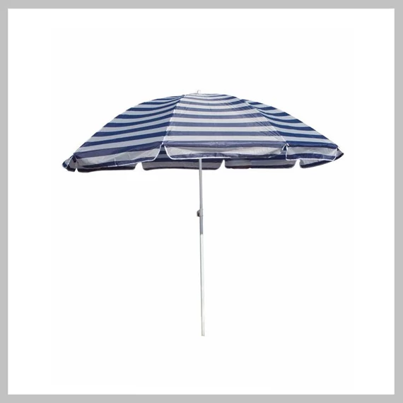 HAPPY GREEN Umbrelă de soare, 230 cm, albastru cu dungi 50XT2205BS