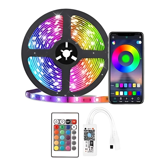 Set bandă LED RGB WiFi cu telecomandă 5m
