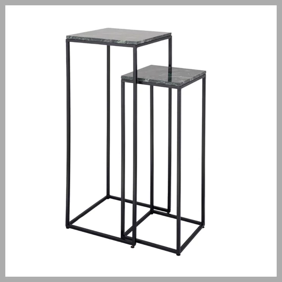 Set de mese laterale PTMD, Marmură, 102 cm, set de 2 bucăți 8720014724830