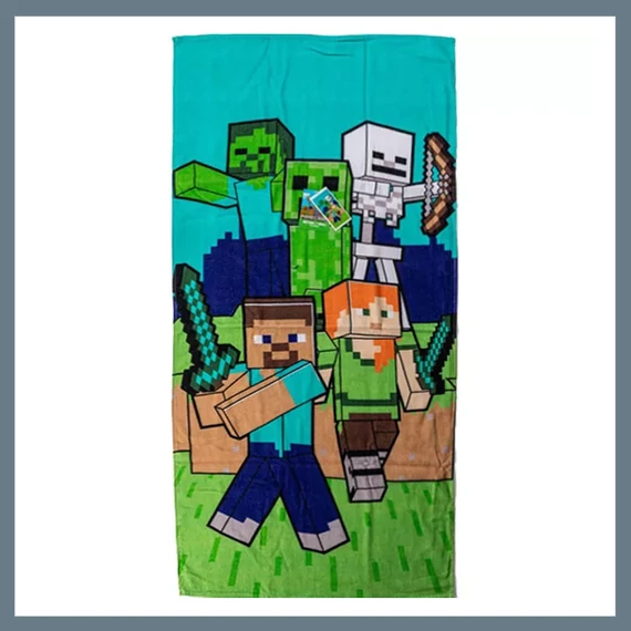 Prosop de plajă Minecraft 70x140 cm CBX241254MC