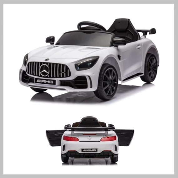 Mașinuță electrică pentru copii, Mercedes AMG, 2x25W, USB, Telecomandă, alb LQ011

