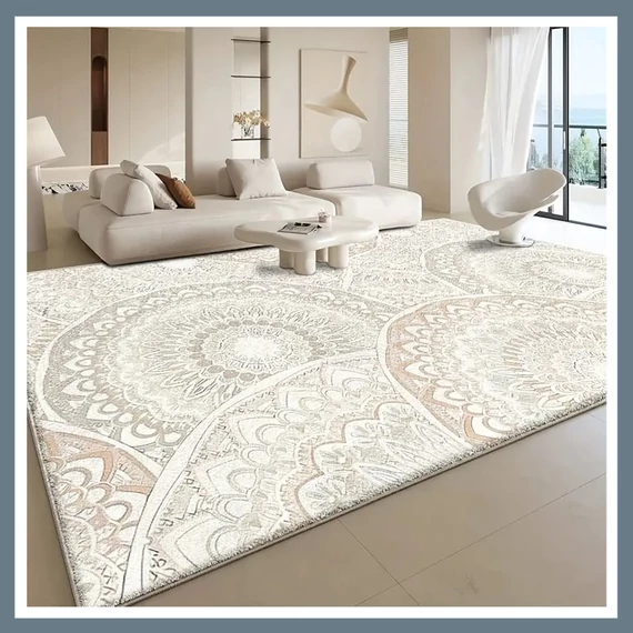 Covor alb din catifea îngroșat 160 x 230 cm HN1043186-4
