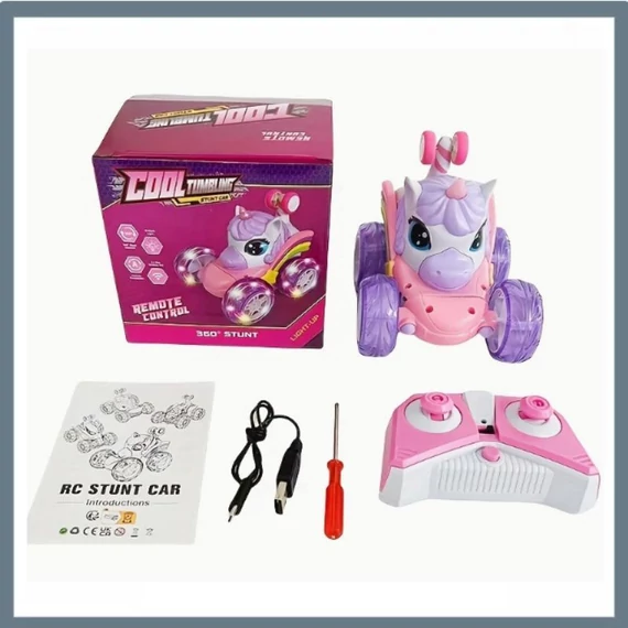 Mașină de cascadorii Unicorn cu telecomandă – JG967644
