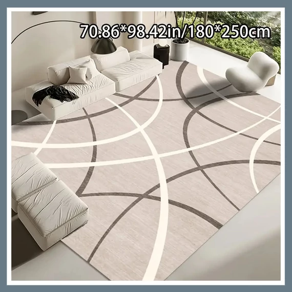 Covor din catifea moale, model cu linii curbe, 180x250 cm BR552959-5