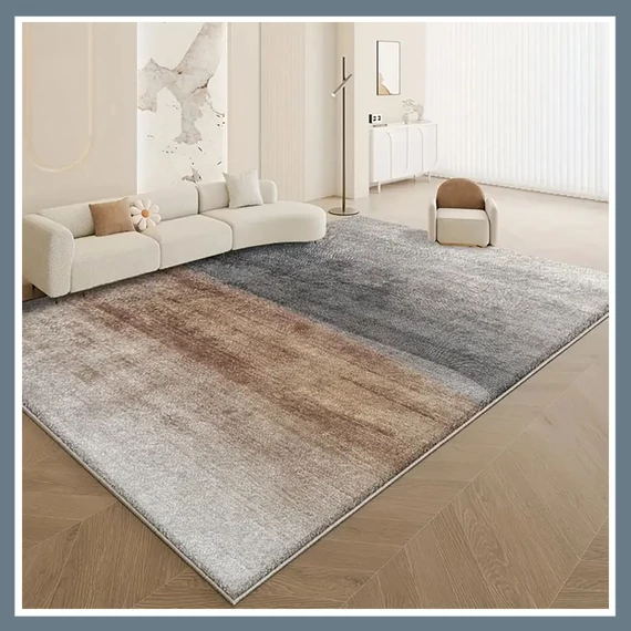 Covor din lână moale – Negru & Maro, 160x200 cm DK907930-3