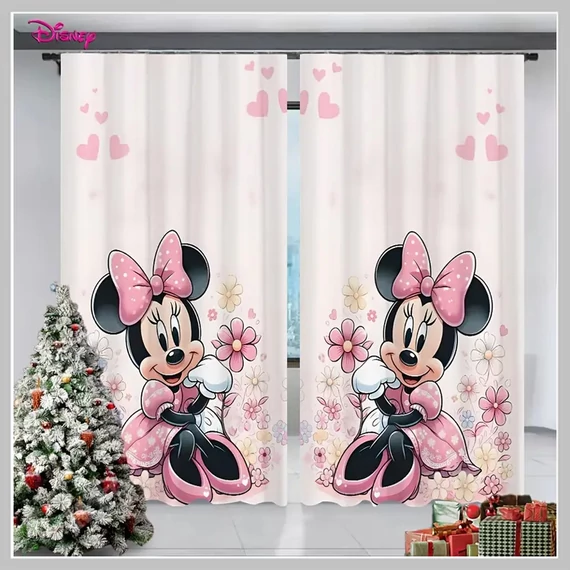 Set de perdele cu design Minnie Mouse, 2 bucăți, 130 x 210 cm, BK1247938-2
