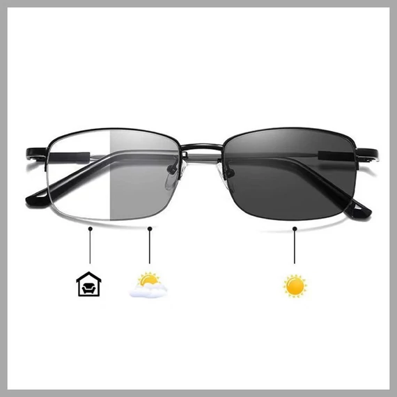 Ochelari multifocali cu întunecare la lumină +2.5 holm9020
