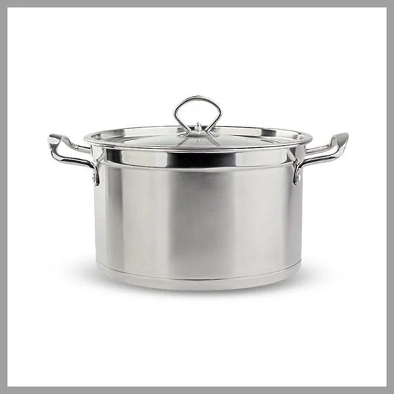 Victor oală din oțel inoxidabil cu capac din sticlă, 3L, Ø 22 cm – V-NB22