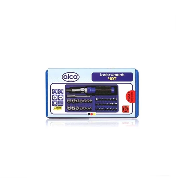 Set de biți și capete tubulare Alca – 40 piese – 418000