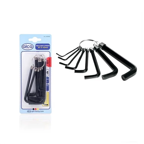 Set de chei imbus Alca T 2–10 mm | set lung de 8 piese 455000