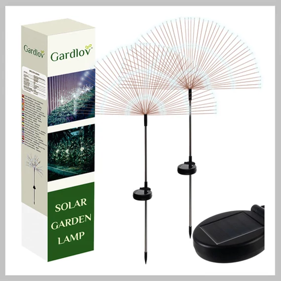 Gardlov lampă decorativă LED solară cu efect de păpădie, set de 2 bucăți, 00025477