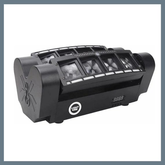 Spider Strobo Laser – Lumină LED disco cu laser și fascicule mobile DLS-10
