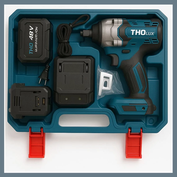 Set Mașină de înșurubat cu percuție cu acumulator THOLux 48V M-8087
