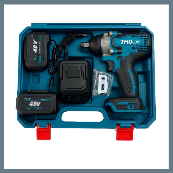 Mașină de înșurubat cu percuție cu acumulator THOLux 48V, motor fără perii M-8088
