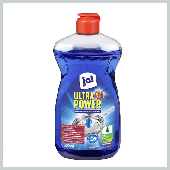 Detergent de vase concentrat ja! Ultra Power 5 în 1, 500 ml 7990169