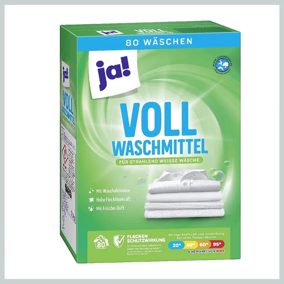 Detergent pudră universal ja!, 80 de spălări, cu parfum proaspăt 7997199