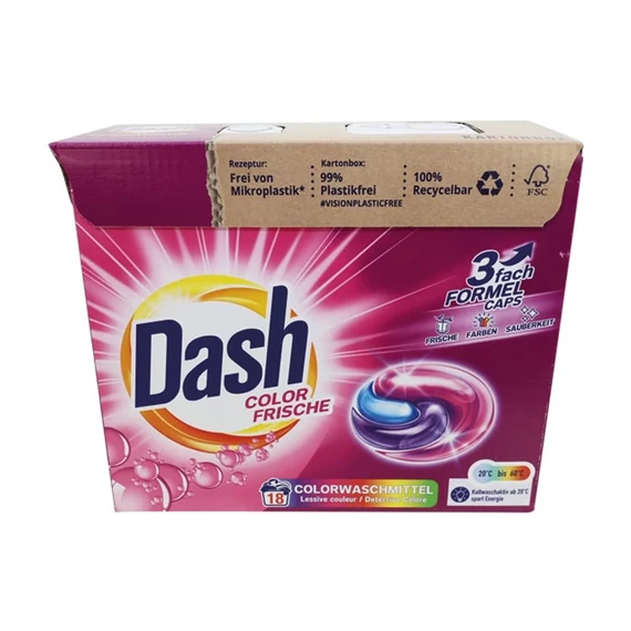 Dash Color Frische capsule 3 în 1 – pentru rufe colorate, 18 spălări 6775
